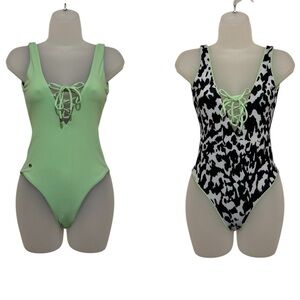 Maagi Reversible One Piece Swimsuit Bathing Suit Size Small